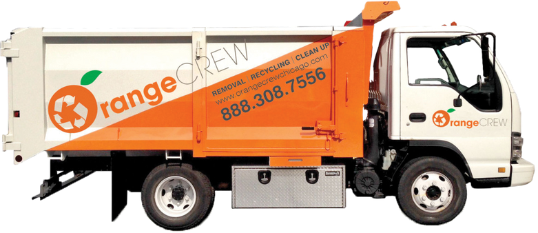 Orange Crew Junk Removal Truck