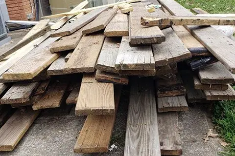 old lumber removal