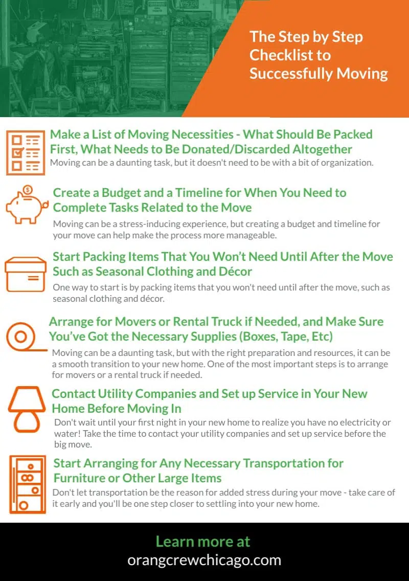 The Step by Step Checklist to Successfully Moving