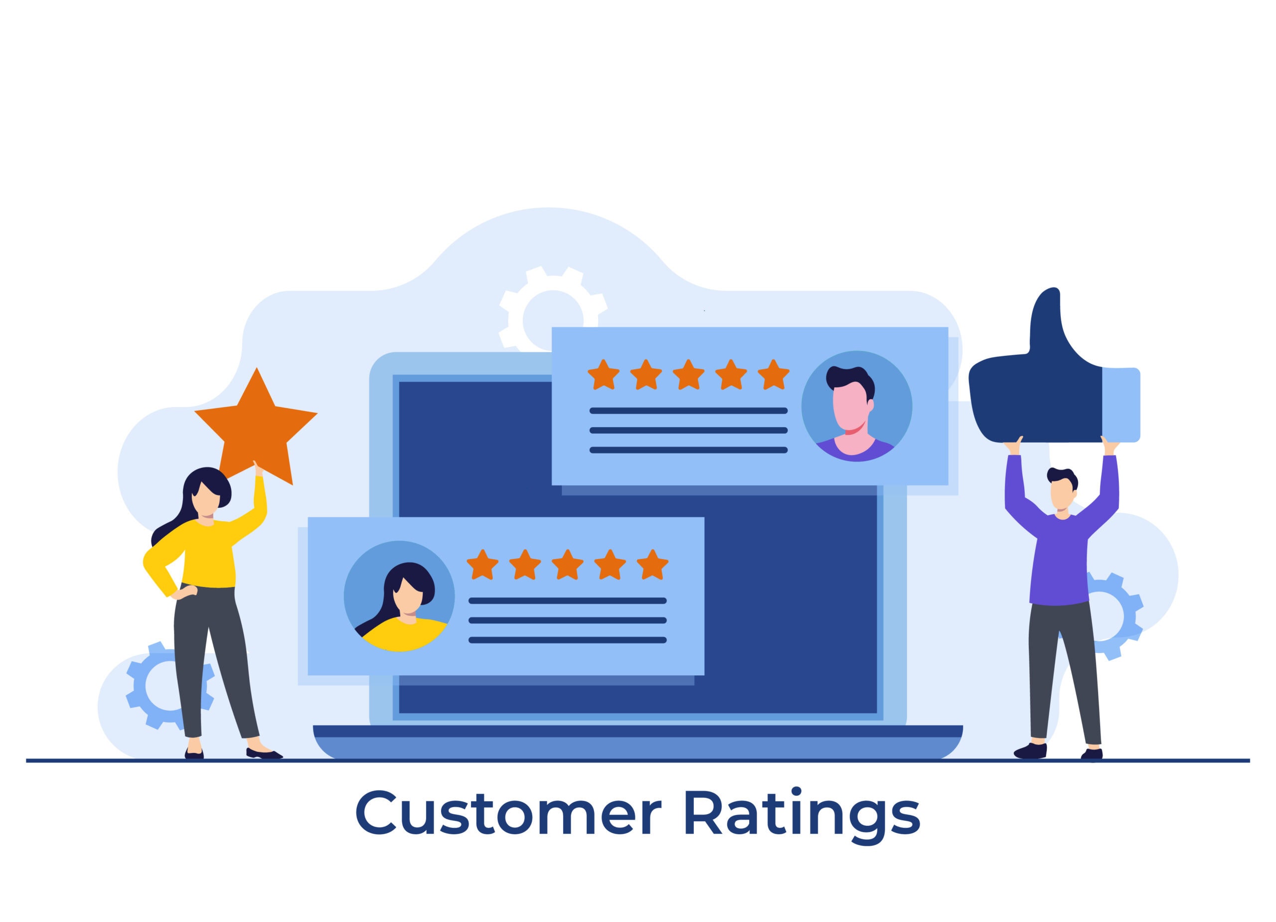 picture showing customer ratings for junk removal services