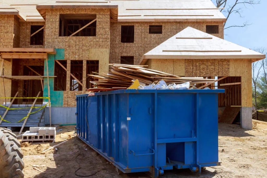 construction trash dumpster