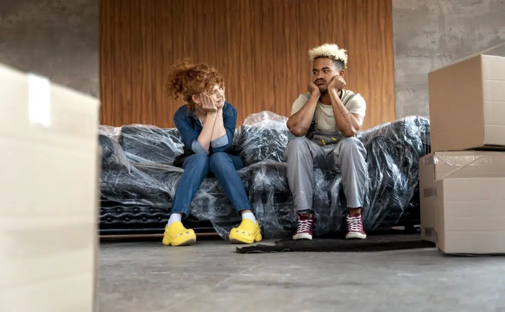 couple sitting on a couch