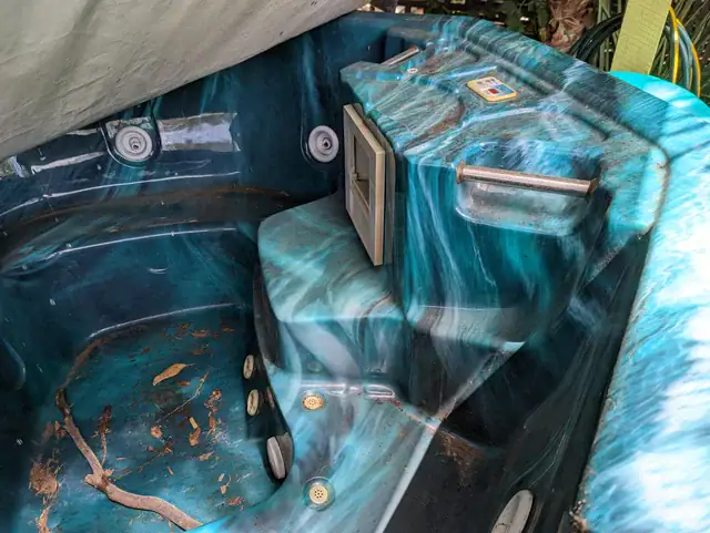 broken hot tub