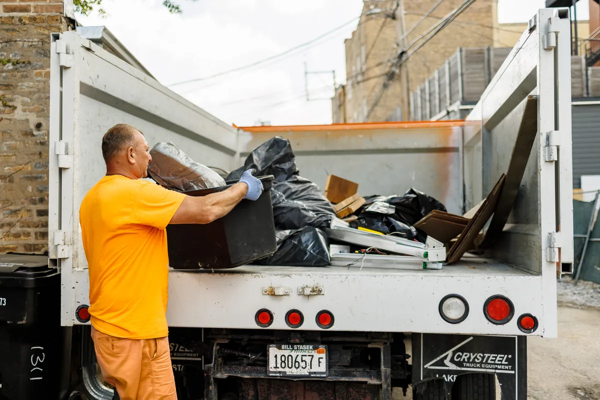 Residential Junk Removal in Barrington, after the crew finished
